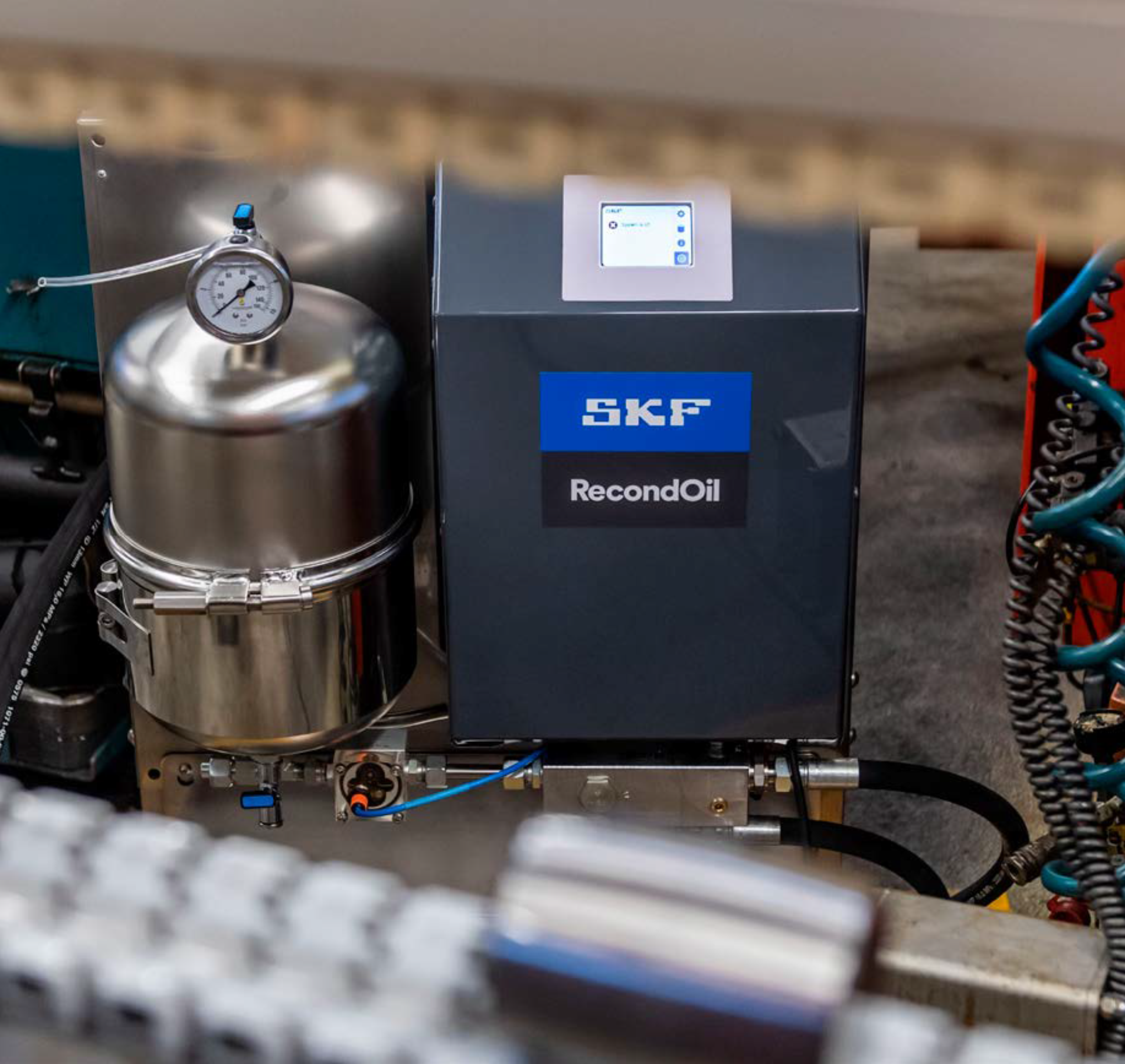 SKF RecondOil Box installed on machine